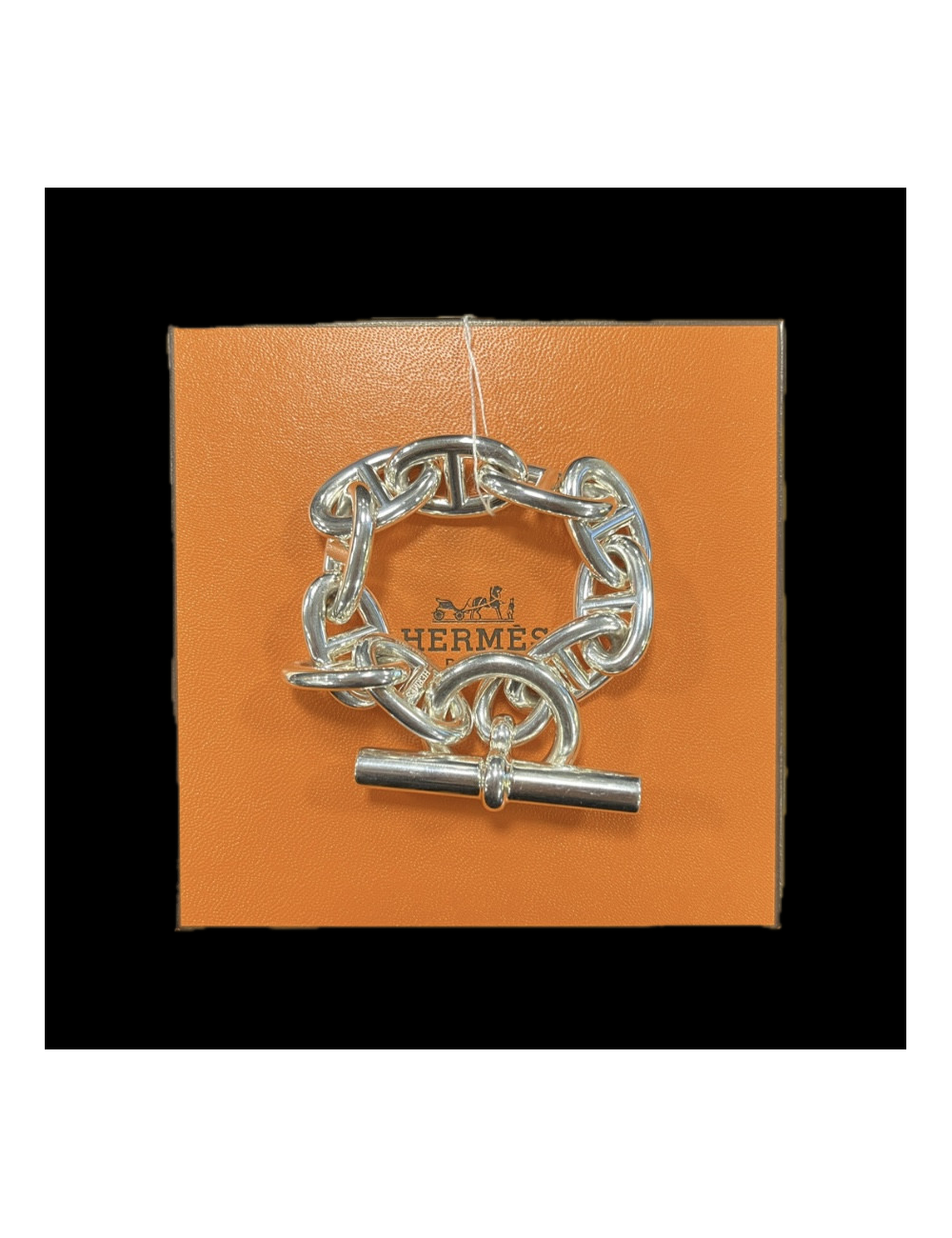 Bracelet chaine d'encre Hermès argent