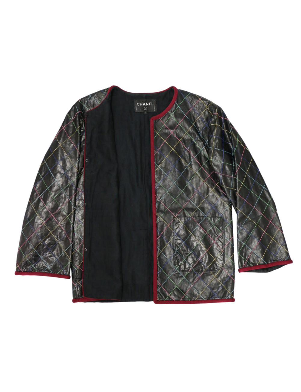 Veste en cuir Chanel printemps été 2017