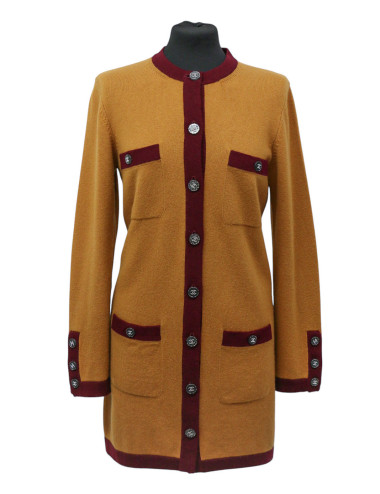 Long gilet Chanel bicolore cachemire