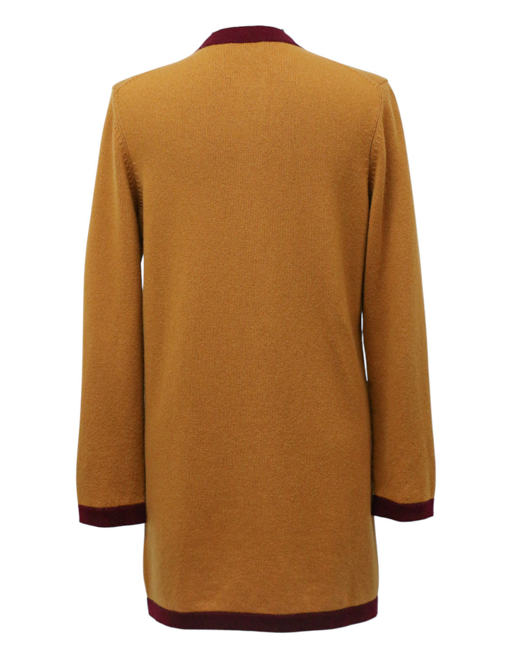 Long gilet CHANEL T 38 cachemire bicolore