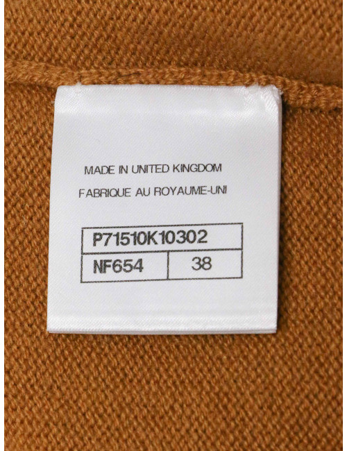 Long gilet CHANEL T 38 cachemire bicolore