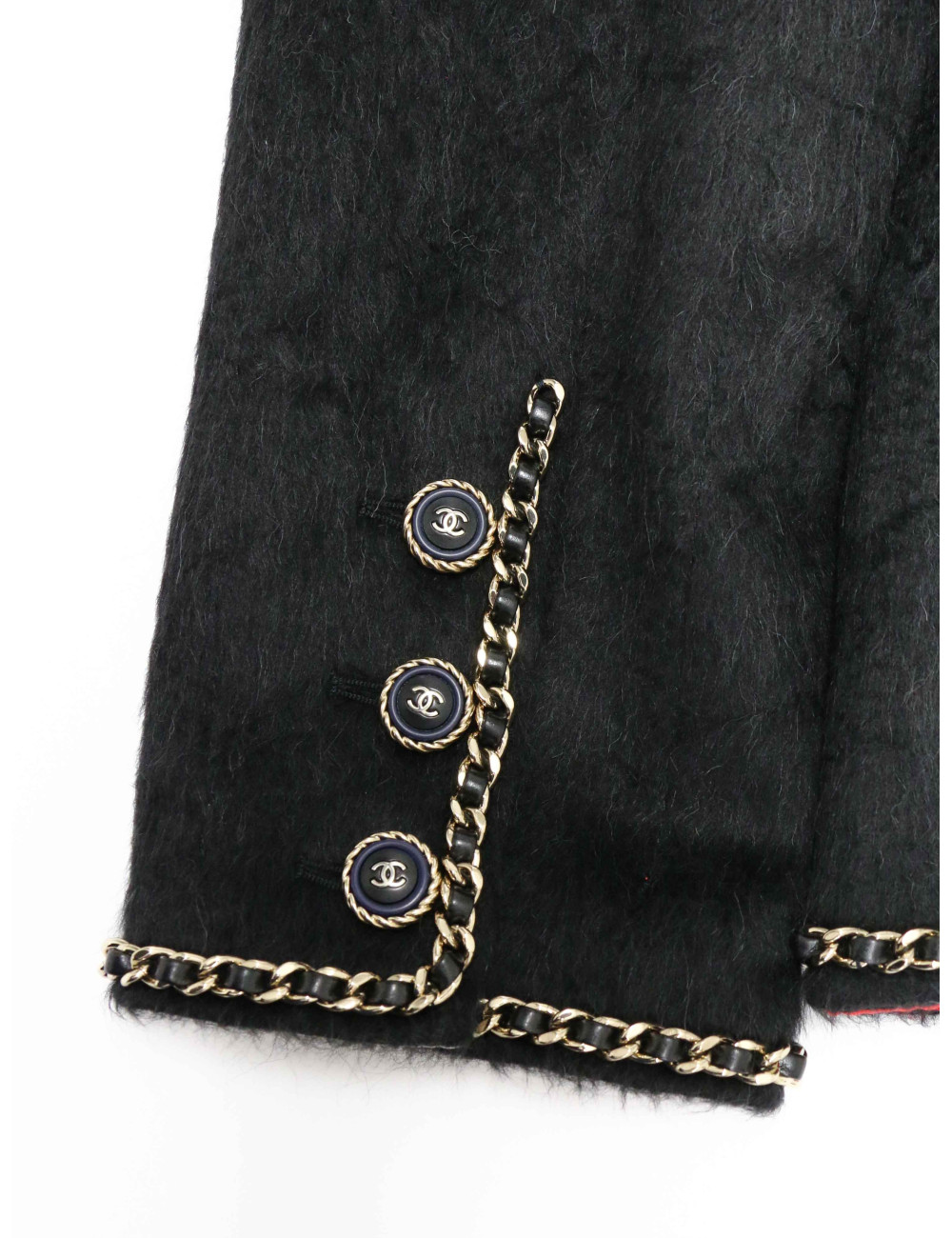 Petite veste Chanel noire 2019 T40 lama et laine