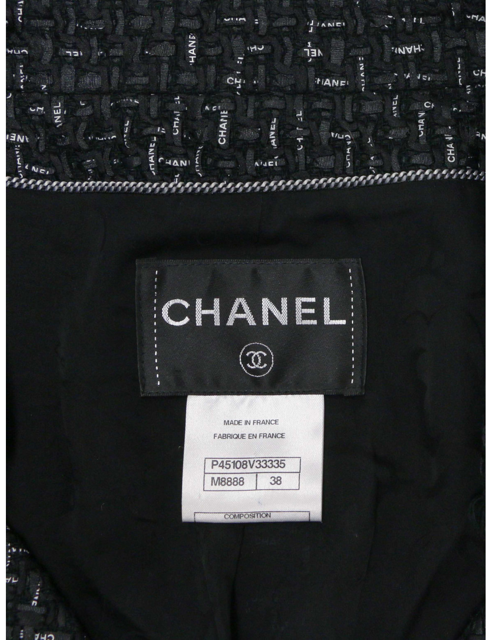 Veste CHANEL croisée Paris-Versailles T 38