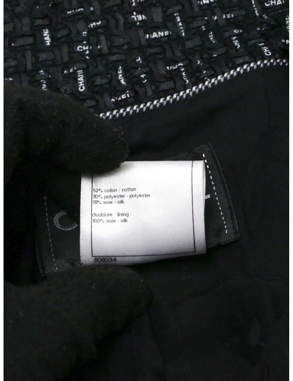 Veste CHANEL croisée Paris-Versailles T 38