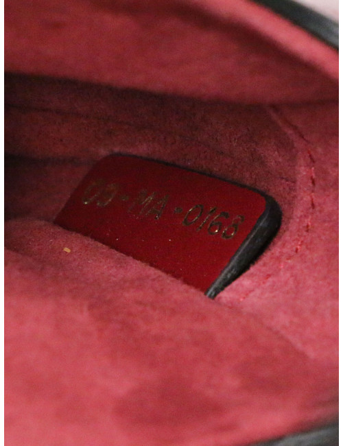 Mini saddle Dior bordeaux