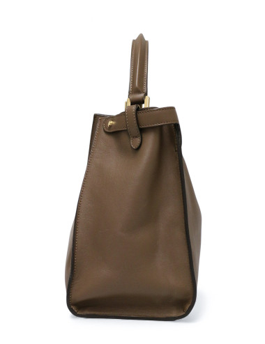 Peekaboo X-Lite Fendi taupe en cuir lisse 2
