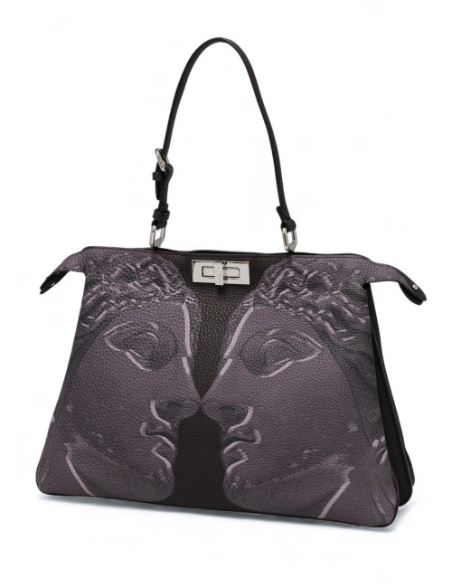Peekaboo soft Fendi gris motifs têtes
