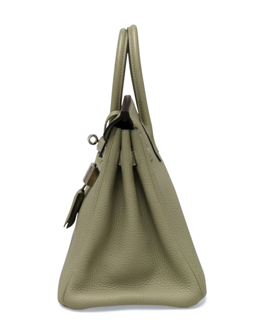 Sac Hermès Birkin 25 togo sauge