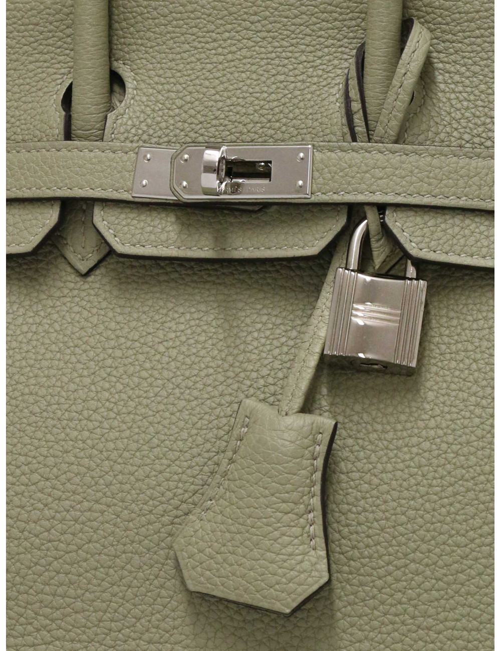 Sac Hermès Birkin 25 togo sauge