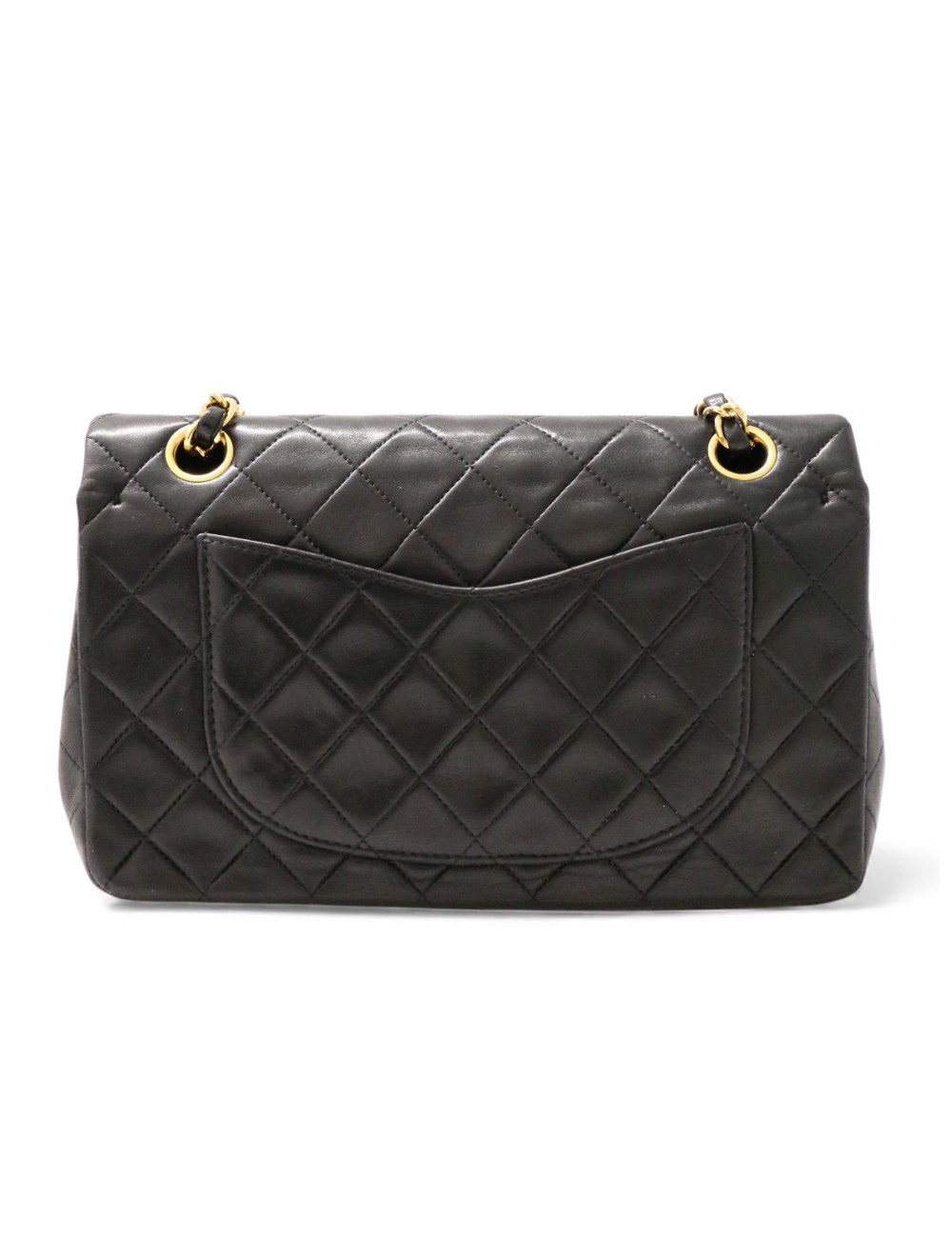 Sac classique Timeless 23 Chanel en cuir d'agneau matelassé noir