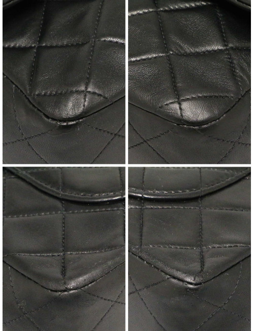 Sac classique Timeless 23 Chanel en cuir d'agneau matelassé noir