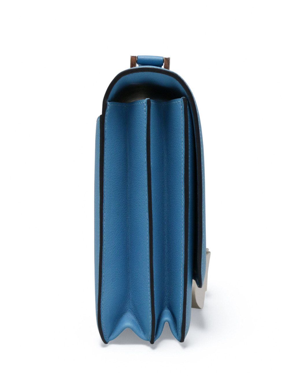 Sac Hermes 2002-20 cuir de veau Evercolor bleu du Nord