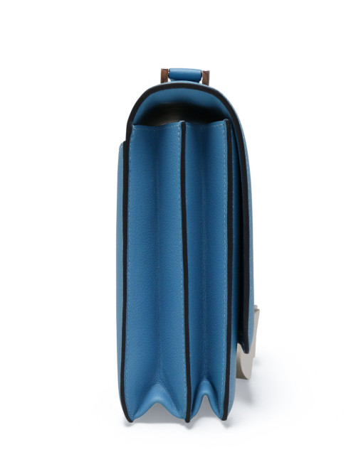 Sac Hermes 2002-20 cuir de veau Evercolor bleu du Nord