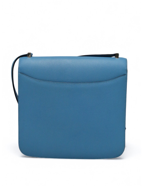 Sac Hermes 2002-20 cuir de veau Evercolor bleu du Nord