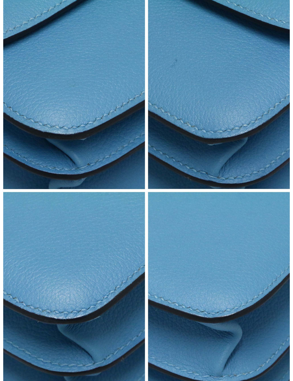 Sac Hermes 2002-20 cuir de veau Evercolor bleu du Nord