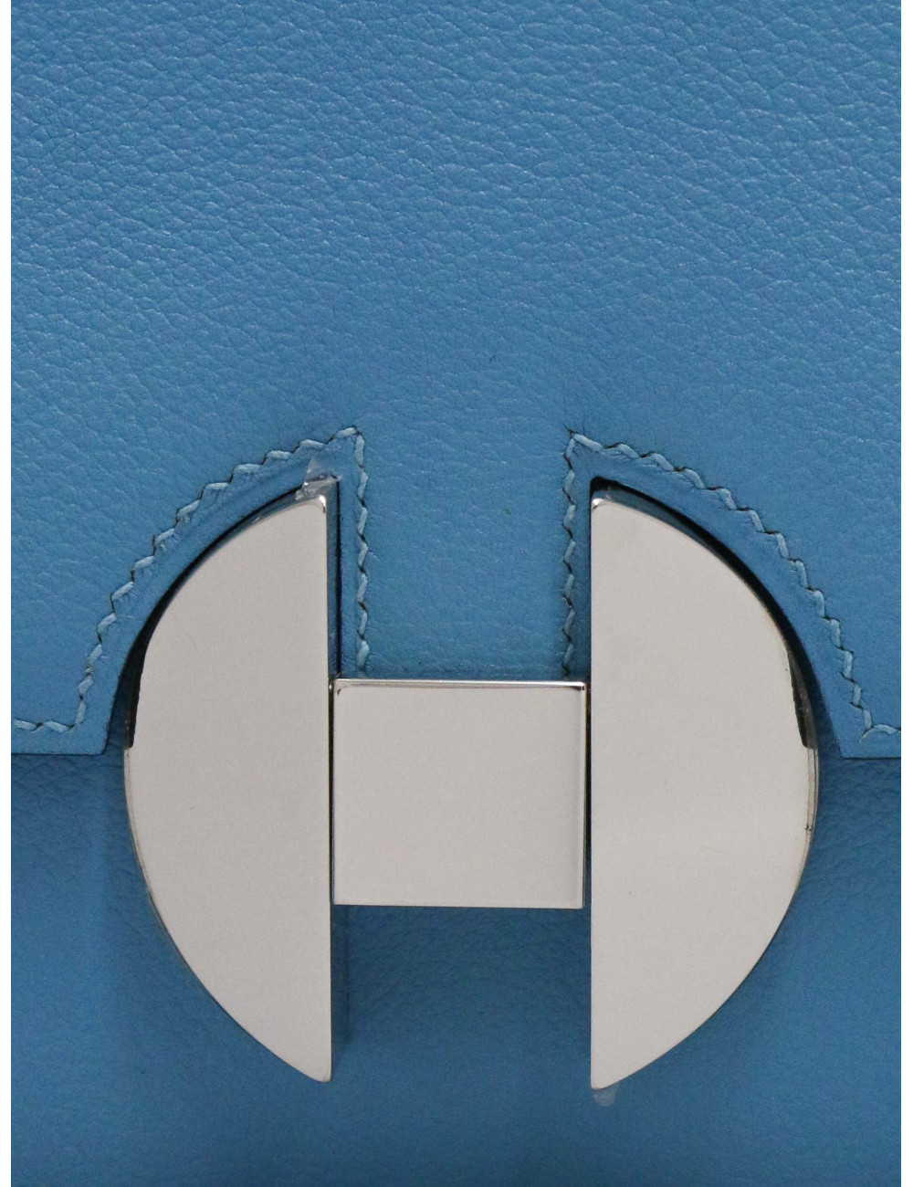 Sac Hermes 2002-20 cuir de veau Evercolor bleu du Nord