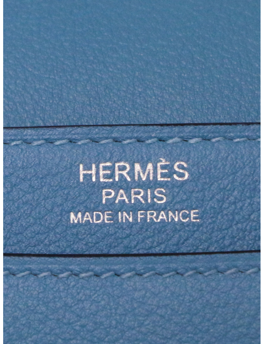 Sac Hermes 2002-20 cuir de veau Evercolor bleu du Nord