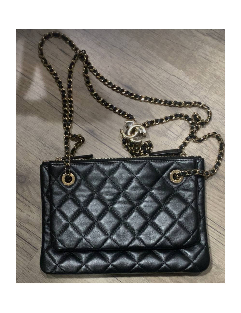 Sac Chanel cuir d'agneau matelassé 2019