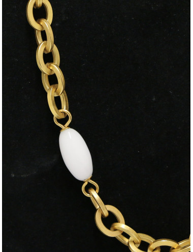 Sautoir blanc Chanel vintage 2