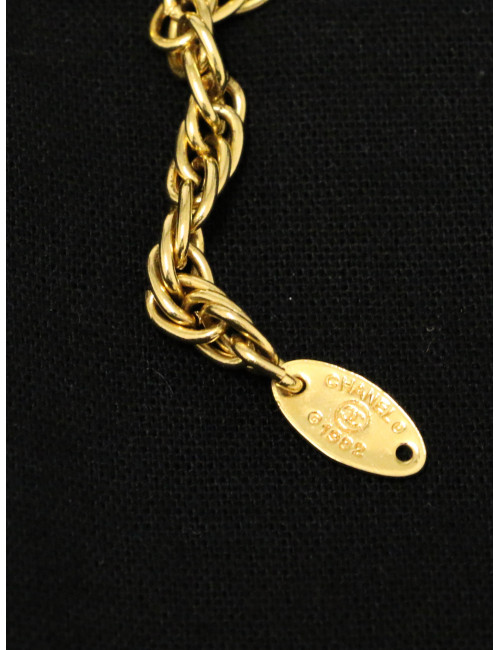 Bracelet doré CC CHANEL 1985