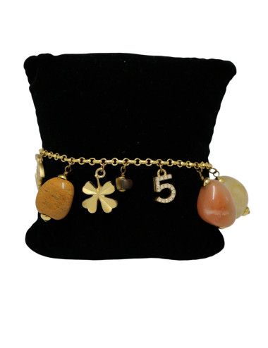 Bracelet charms Chanel pâte de verre