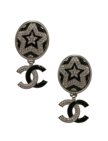 Boucles d'oreilles Chanel étoiles pendantes