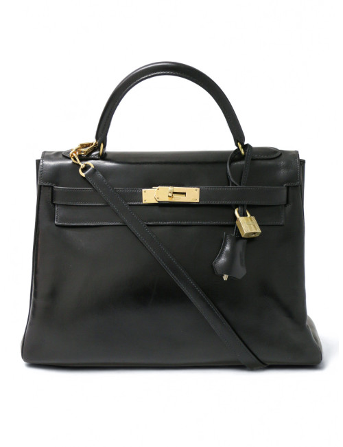 Sac Hermès Kelly 32 vintage noir