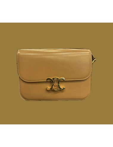Sac Triomphe veau brillant bronze Céline