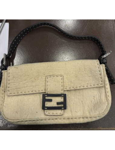 Sac baguette Fendi en laine