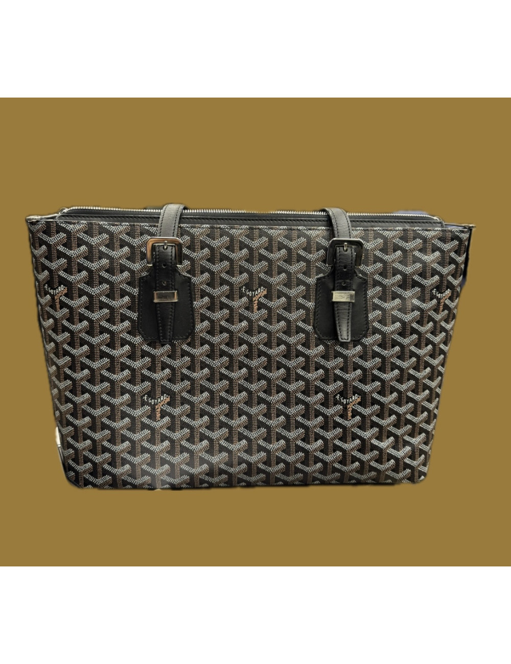 Sac Marie Galante toile noire Goyard