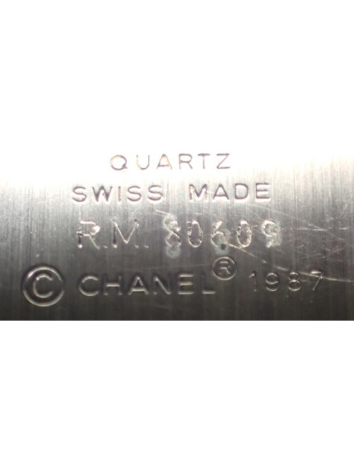 Montre Chanel Première M en cuir et acier doré