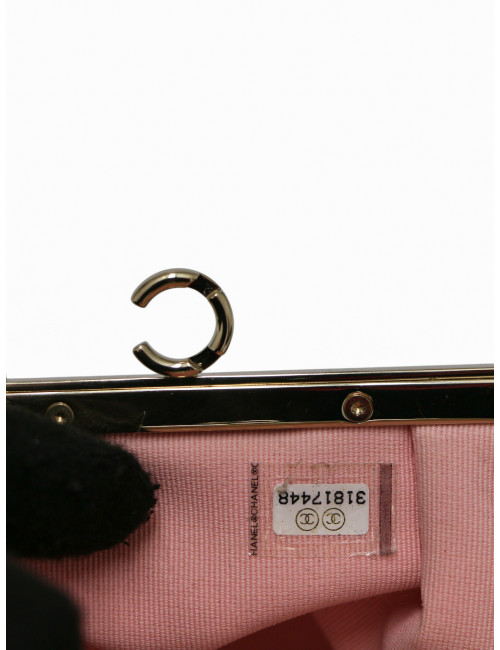 Mini sac cuir et métal doré Chanel