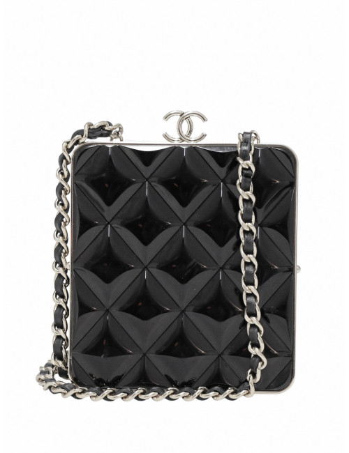 Mini sac cuir et métal doré Chanel