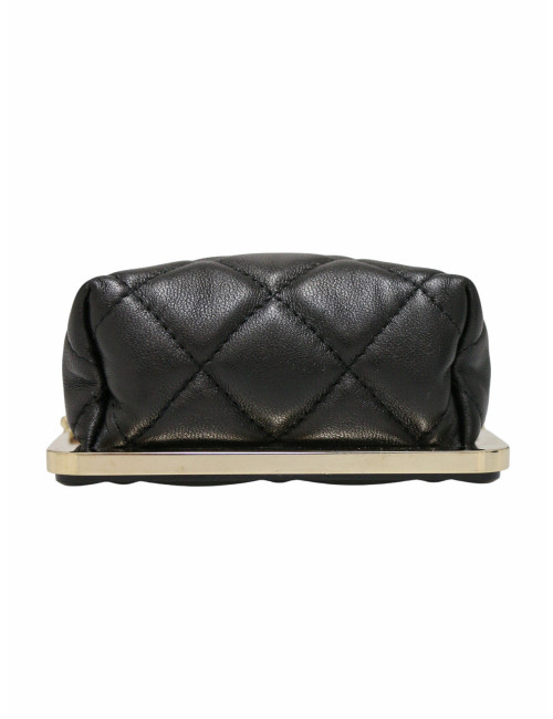 Mini sac cuir et métal doré Chanel