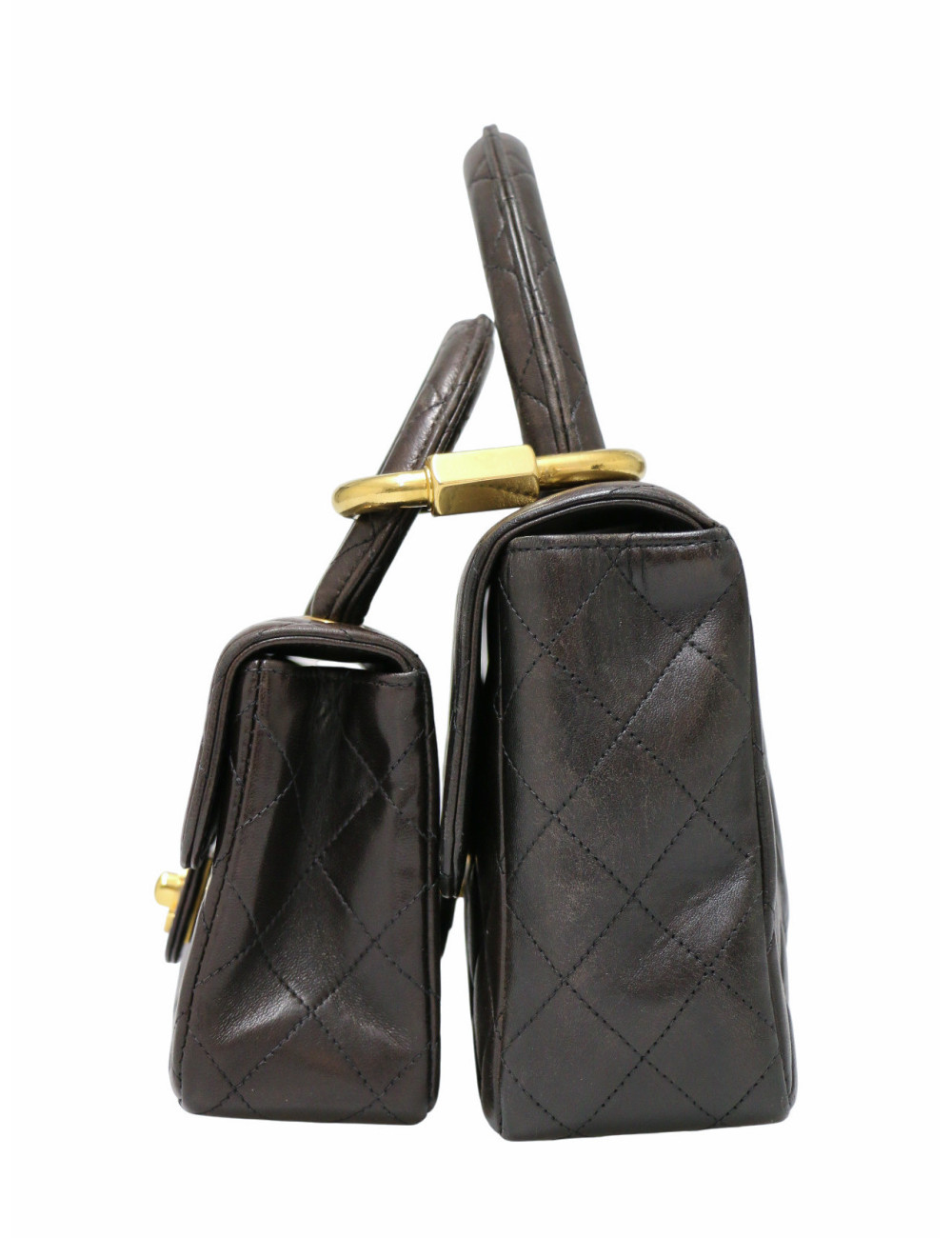 Sac Chanel parent enfant cuir noir