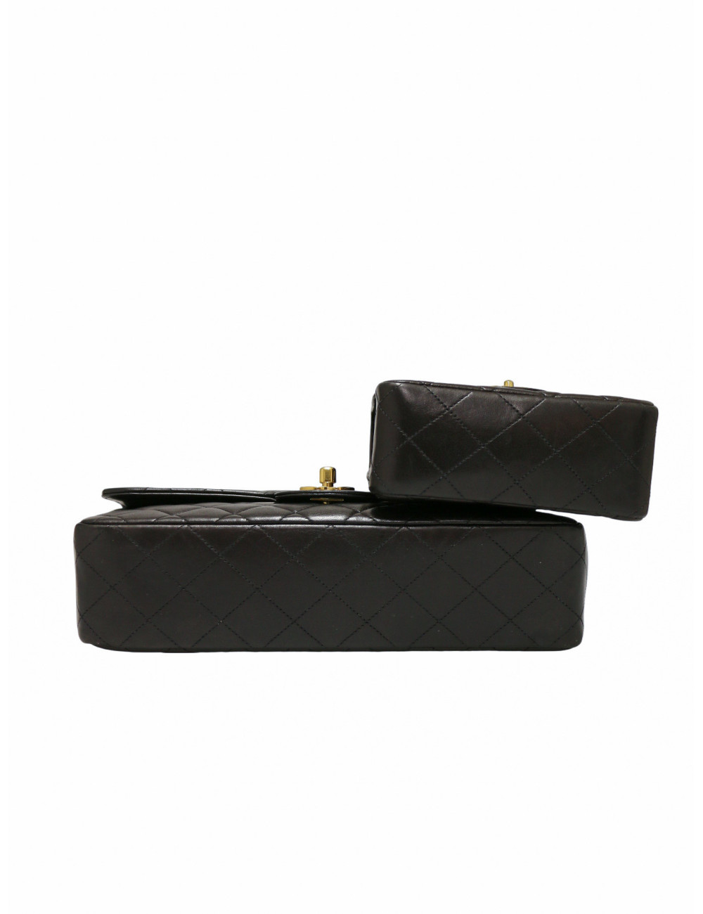 Sac Chanel parent enfant cuir noir