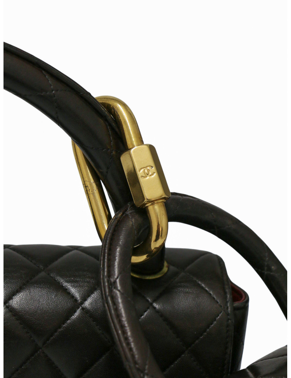 Sac Chanel parent enfant cuir noir