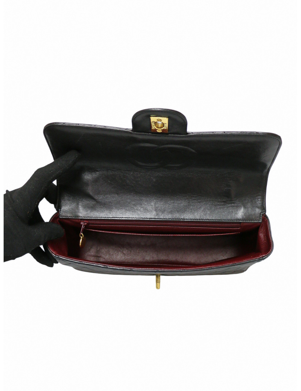 Sac Chanel parent enfant cuir noir