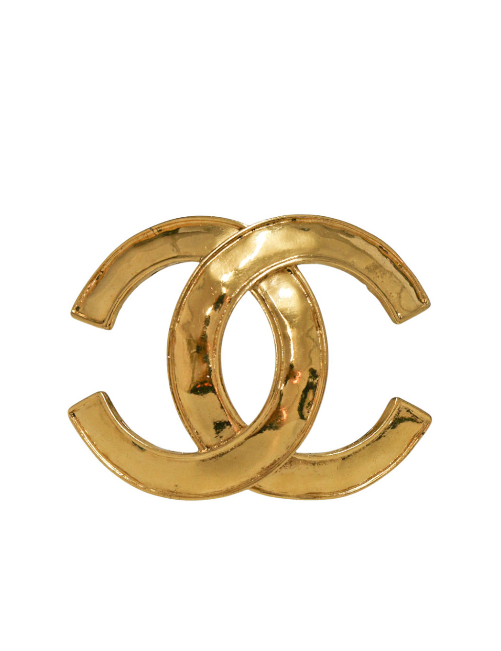 Broche Chanel CC doré Printemps 1994
