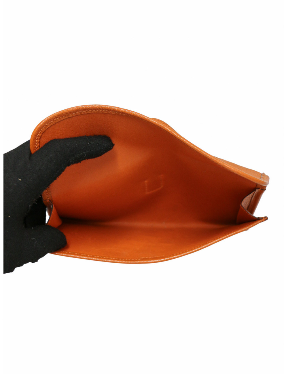 Pochette Jige HERMES petit modèle Evergrain orange