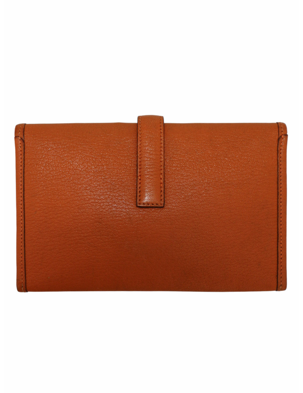 Pochette Jige HERMES petit modèle Evergrain orange