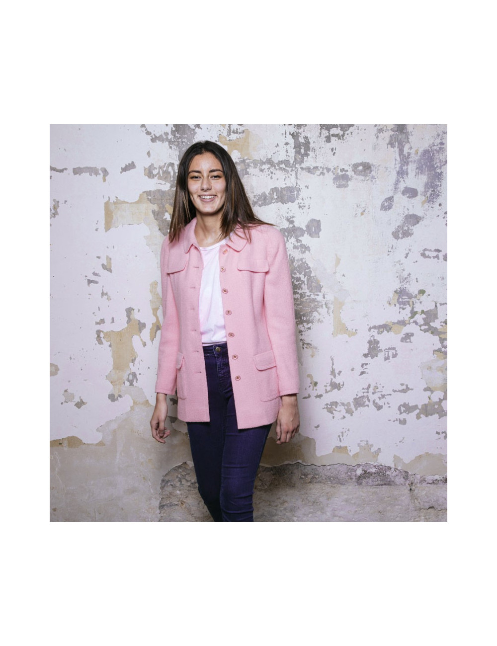 Ensemble CHANEL T40 bubble gum Karl Lagerfeld P/E 1997