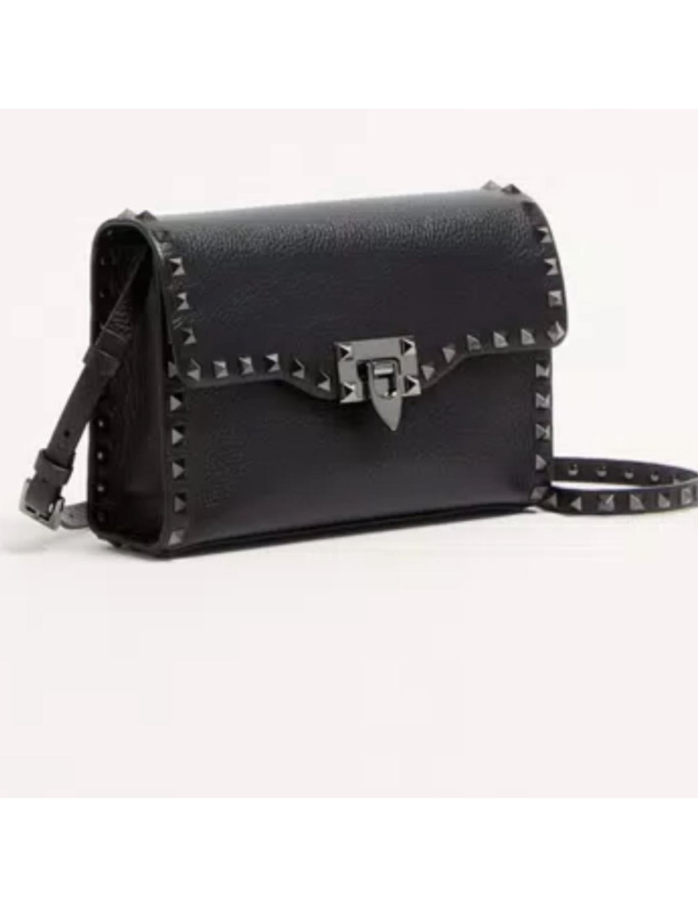 Sac VALENTINO GARAVANI Rockstud semi verni noir