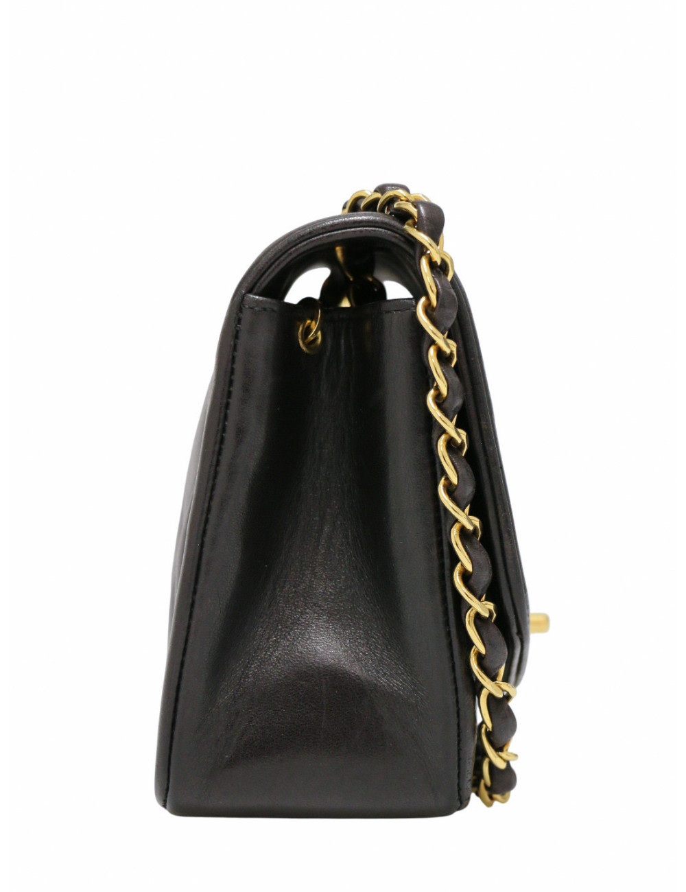 Sac small Diana Chanel noir vintage