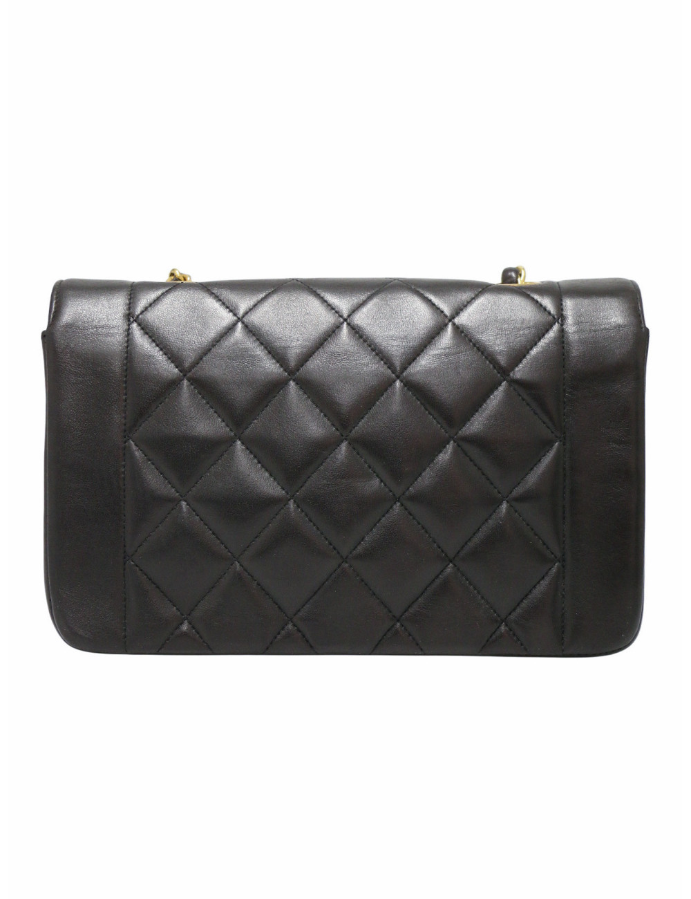 Sac small Diana Chanel noir vintage