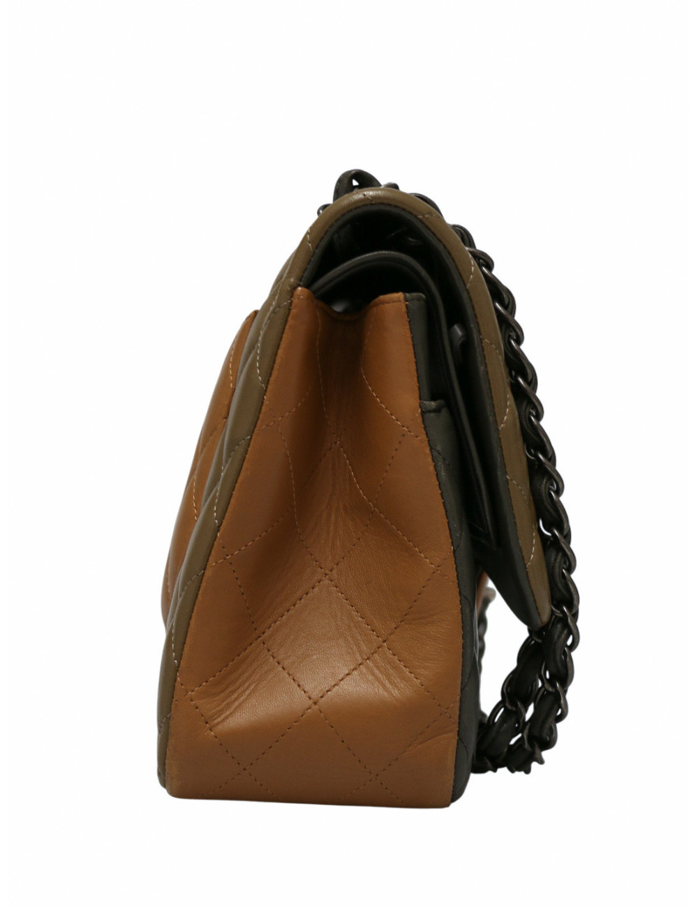 Sac Jumbo tricolore Chanel bijouterie argent