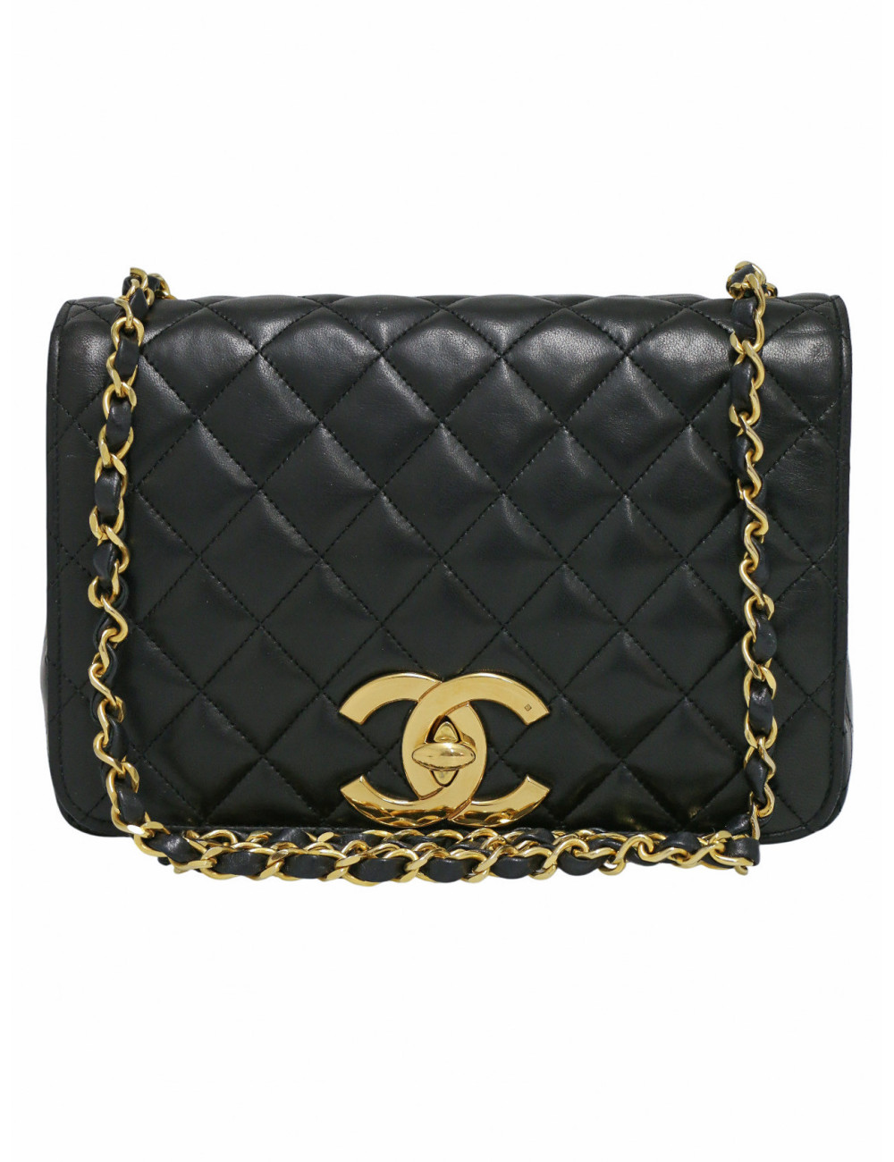 Sac vintage Chanel gros CC noir