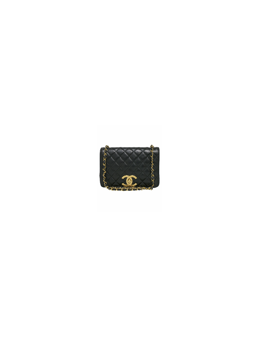 Sac vintage Chanel gros CC noir