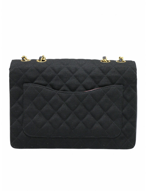 Sac vintage Chanel jersey noir
