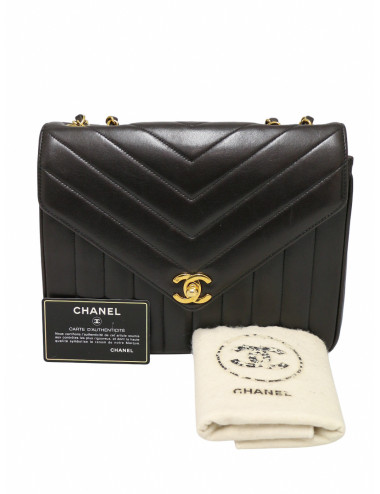 Sac motif chevron Chanel vintage 2